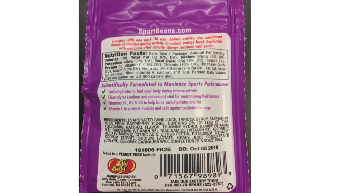 California woman sues Jelly Belly Candy claiming beans were full